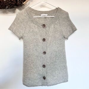TLuxury Cashmere Short Sleeve Cardigan size S